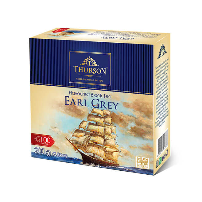 Czarna herbata cejlońska Earl Grey - 100 torebek herbaty