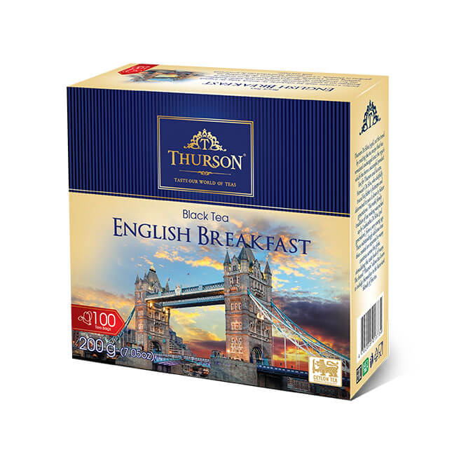 Té negro de Ceilán English Breakfast - 100 bolsitas de té