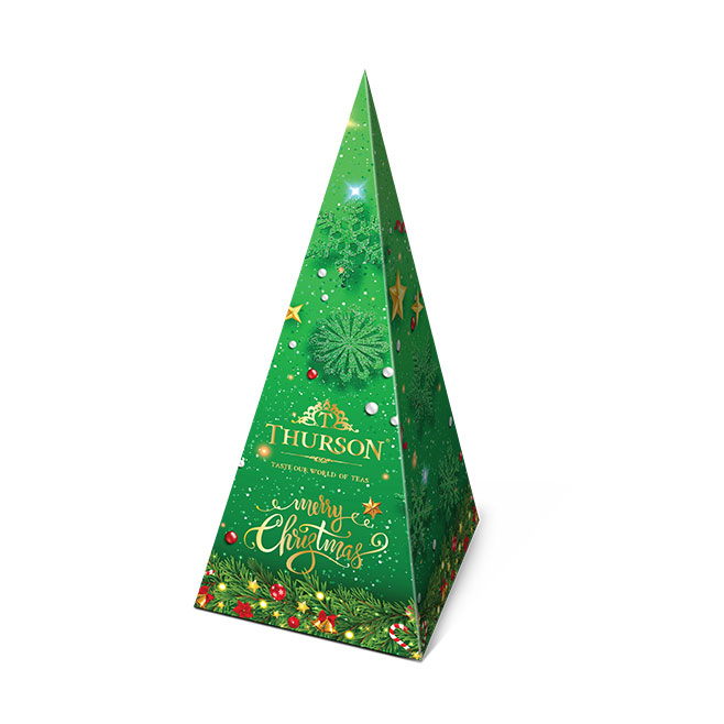 Pirámide verde del té verde