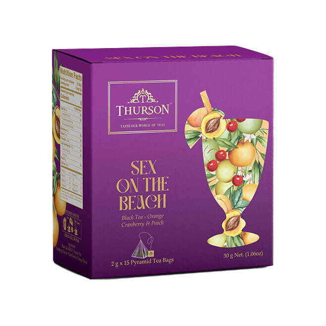 Black Tea Sex on the Beach - 15 Pyramid Tea Bags