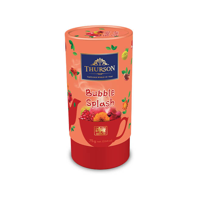 Bubble Splash - Ceylon Black Leaf Tea 75g P/Can