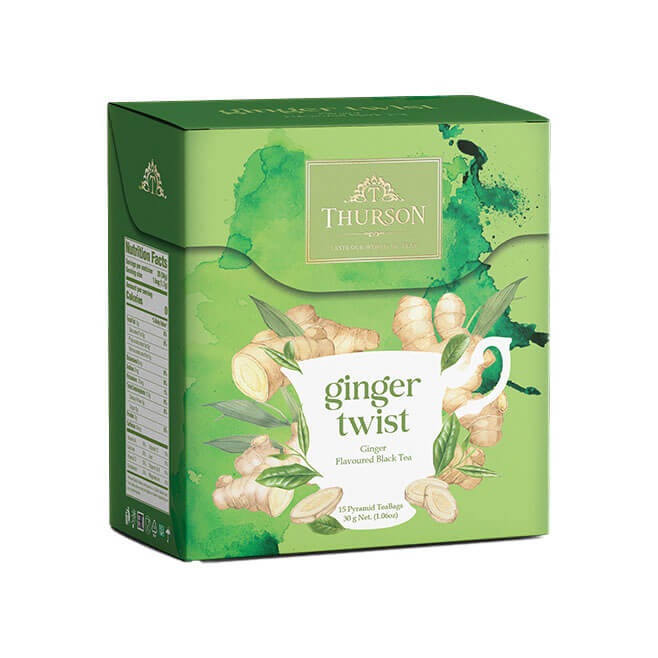 Ceylon Black Tea Ginger Twist - 15 Pyramid Tea Bags