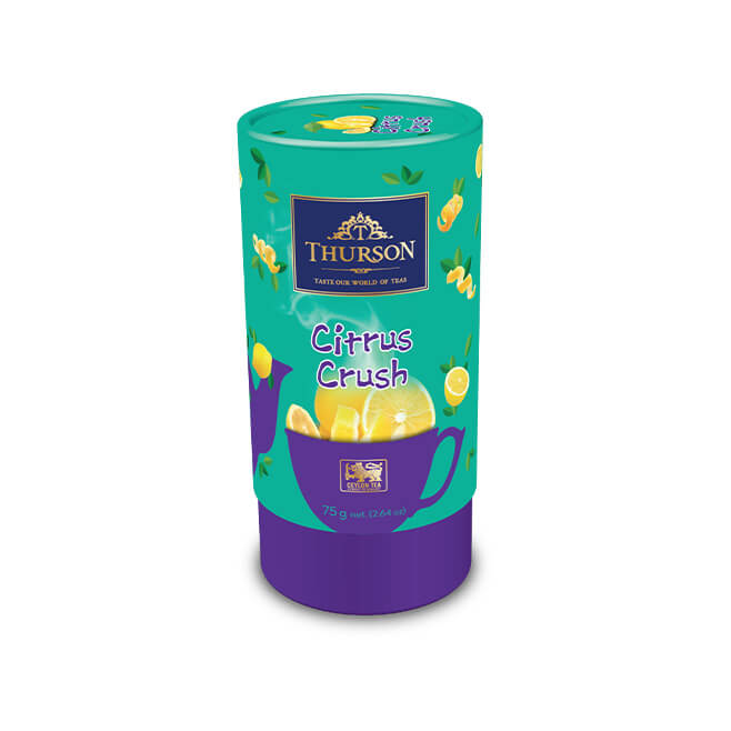 Citrus Crush - Ceylon Black Leaf Tea 75g P/Can