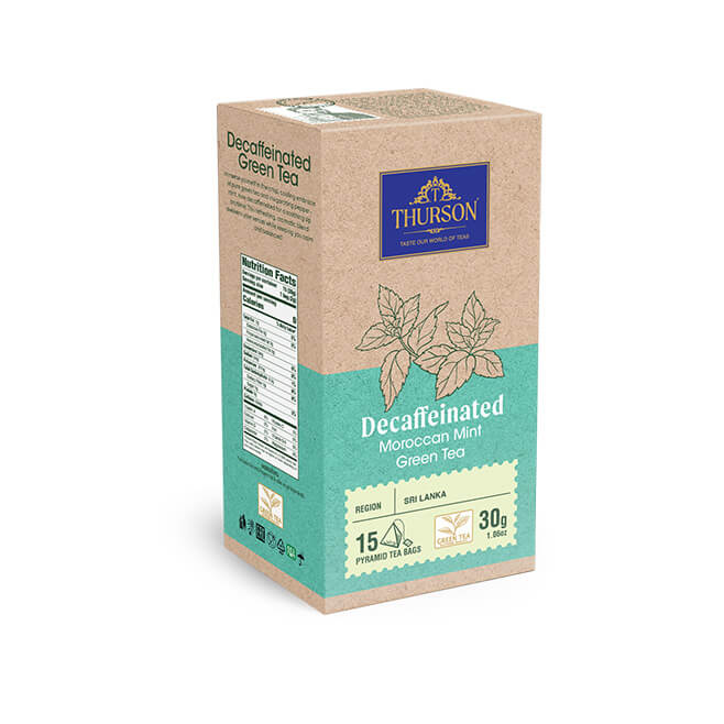 Decaffeinated Green Tea Moroccan Mint - 15 Pyramid Tea Bags
