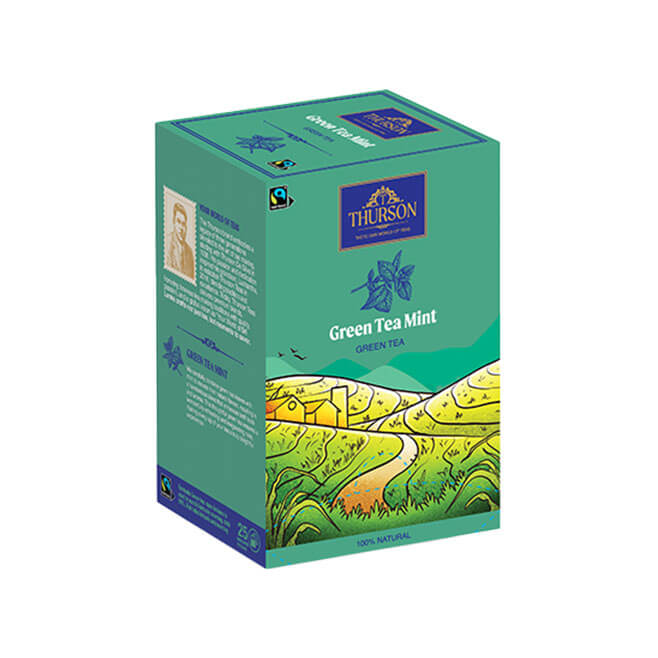 Fairtrade Green Tea Mint - 25 Enveloped