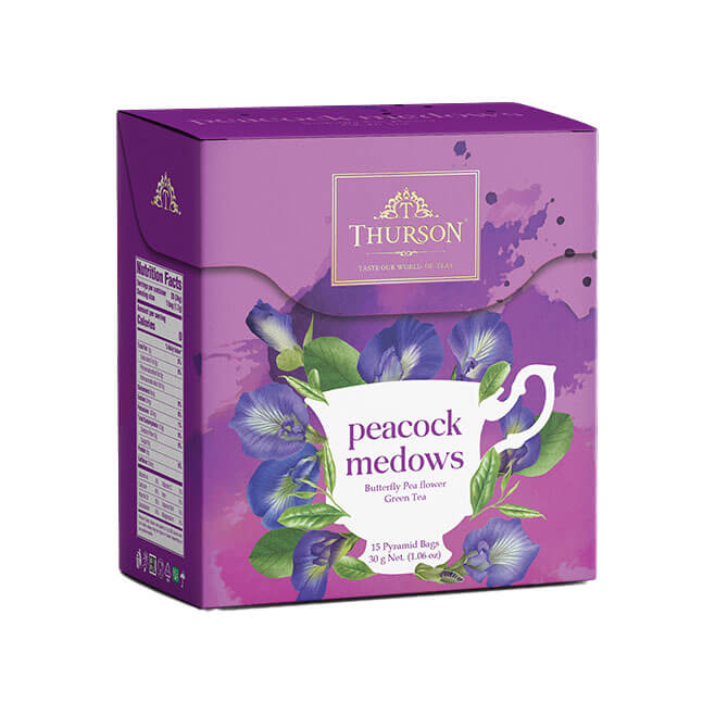 Green Tea Peacock Meadows - 15 Pyramid Tea Bags
