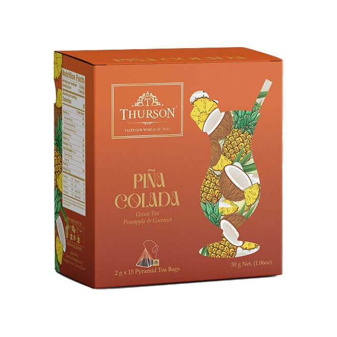 Green Tea Pina Colada - 15 Pyramid Tea Bags