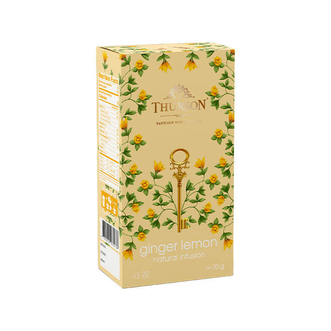 Herbal Tea Ginger & Lemon - 20 String & Tag