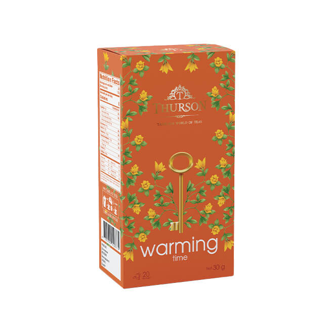 Herbal Tea Warming Time - 20 String & Tag