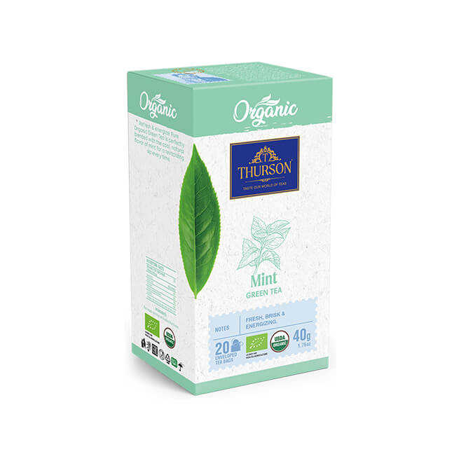 Organic Green Tea Mint - 20 Enveloped