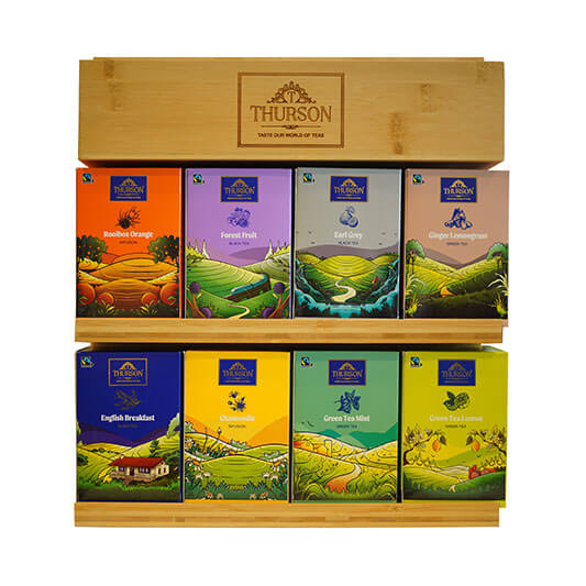 Wooden Bamboo Bar Display